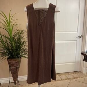 Horny Toad Sleeveless Dress Womens Medium Brown